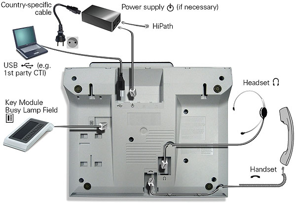 Цифровой системный телефон Unify OpenStage 40T